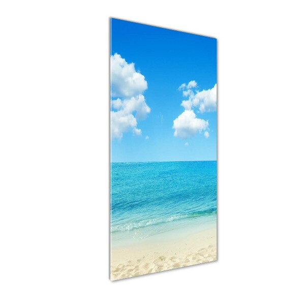 Quadro acrilico verticale Spiaggia tropicale