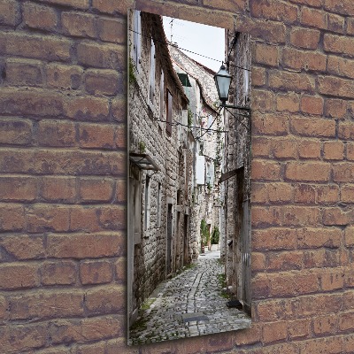 Quadro stampa su vetro acrilico verticale Via Croazia