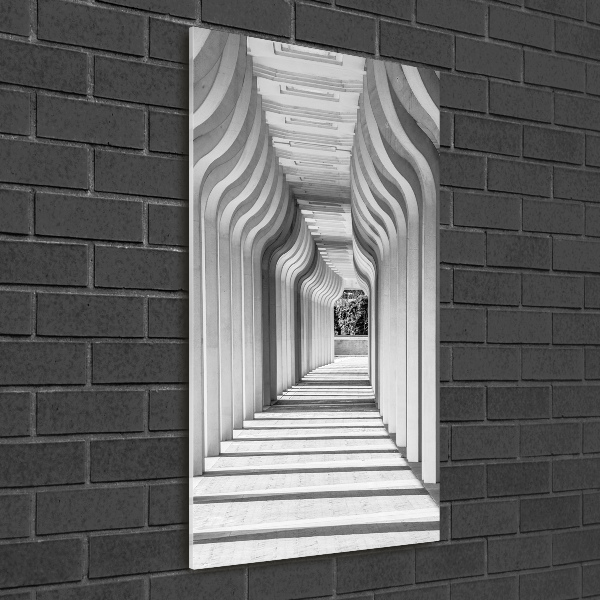 Quadro in vetro acrilico verticale Corridoio