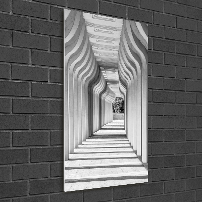 Quadro in vetro acrilico verticale Corridoio