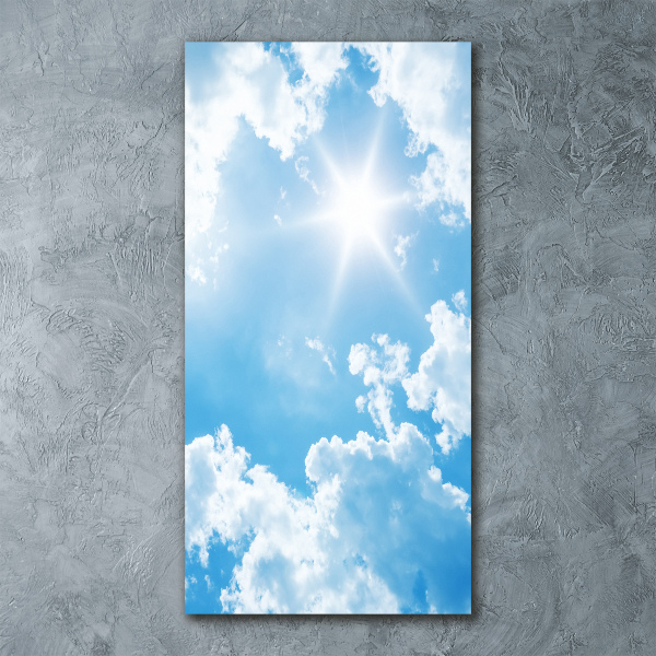 Quadro in vetro acrilico verticale Nuvole nel cielo