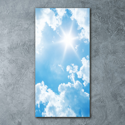 Quadro in vetro acrilico verticale Nuvole nel cielo