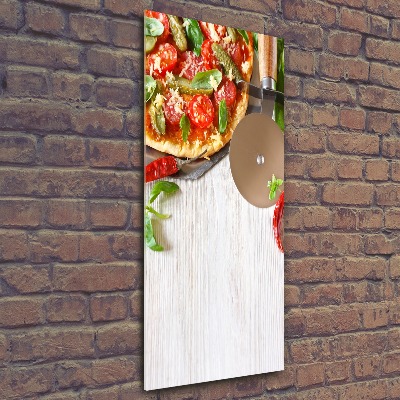 Quadro acrilico verticale Pizza