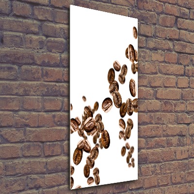 Quadro vetro acrilico verticale Chicchi di caffè
