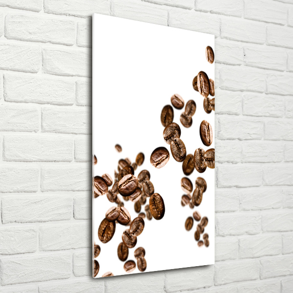 Quadro vetro acrilico verticale Chicchi di caffè