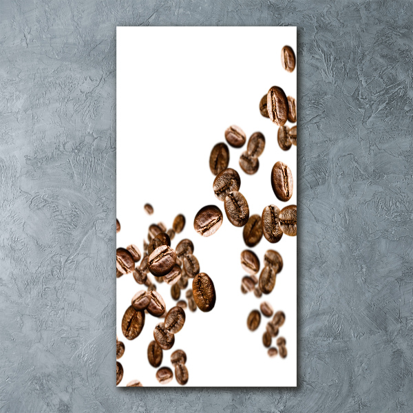 Quadro vetro acrilico verticale Chicchi di caffè