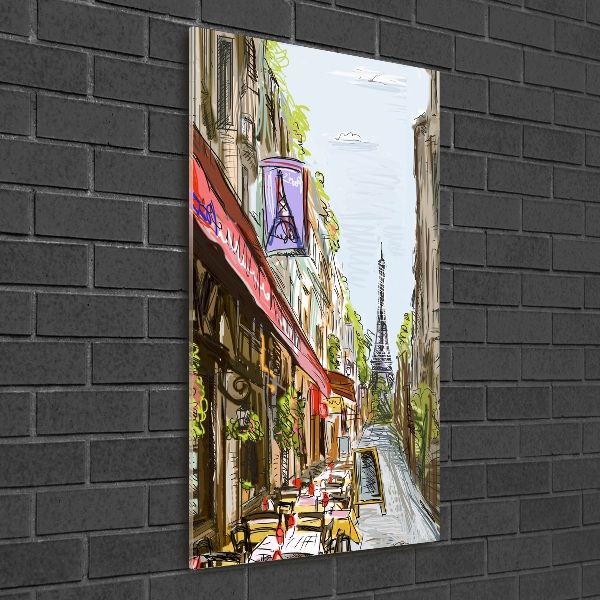Quadro in vetro acrilico verticale Torre Eiffel Parigi