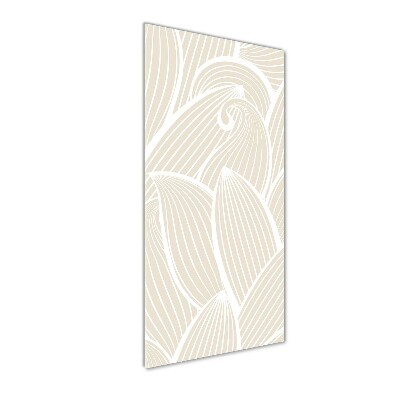 Quadro in vetro acrilico verticale Petali di rosa