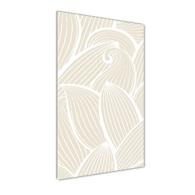 Quadro in vetro acrilico verticale Petali di rosa