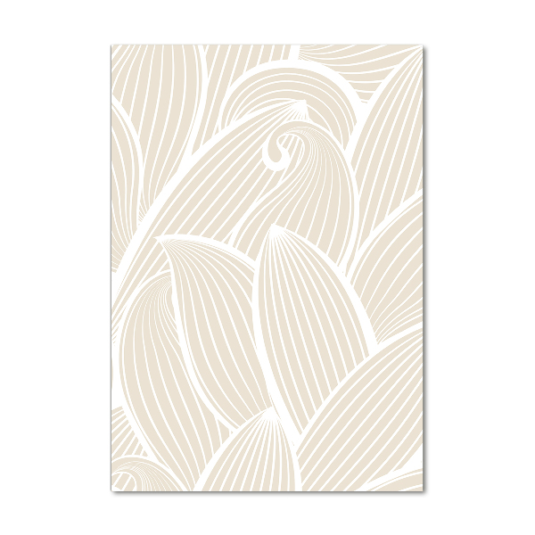 Quadro in vetro acrilico verticale Petali di rosa