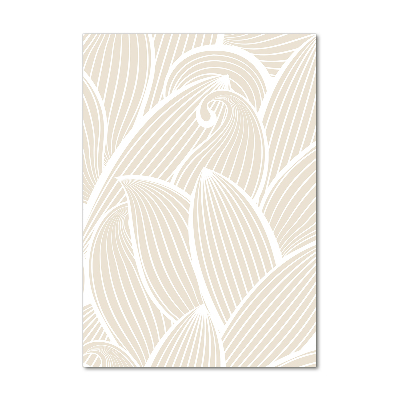 Quadro in vetro acrilico verticale Petali di rosa