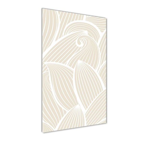 Quadro in vetro acrilico verticale Petali di rosa