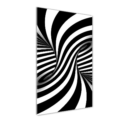 Quadro vetro acrilico verticale Vortice astratto