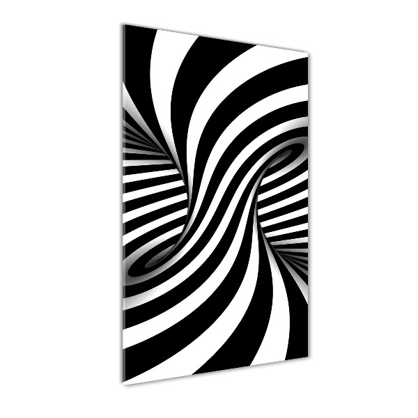 Quadro vetro acrilico verticale Vortice astratto