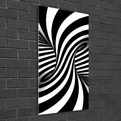 Quadro vetro acrilico verticale Vortice astratto