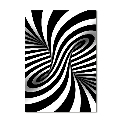 Quadro vetro acrilico verticale Vortice astratto