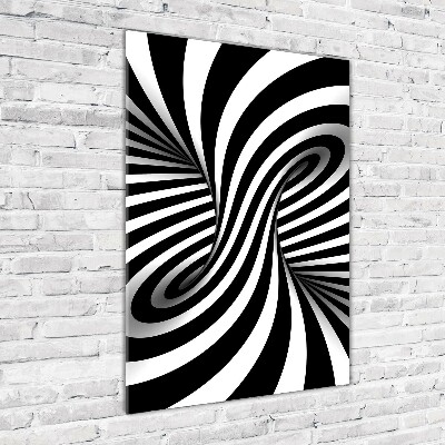 Quadro vetro acrilico verticale Vortice astratto