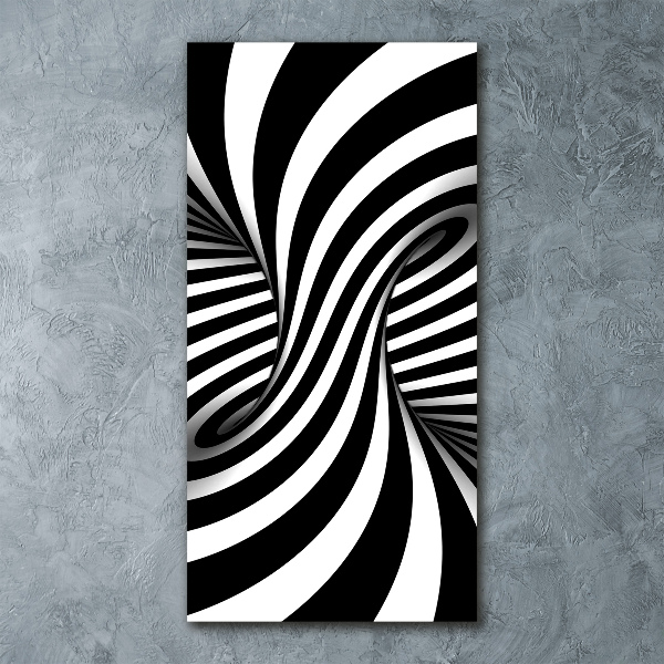 Quadro vetro acrilico verticale Vortice astratto