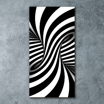 Quadro vetro acrilico verticale Vortice astratto