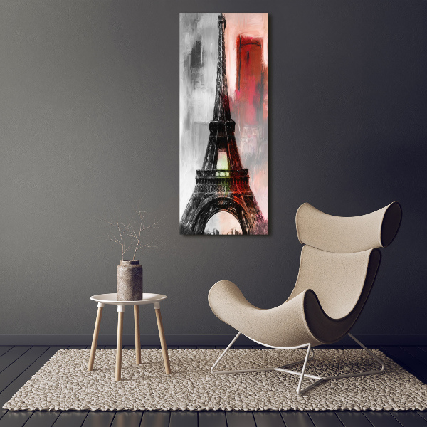 Quadro in vetro acrilico verticale Torre Eiffel Parigi