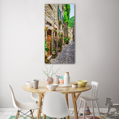 Quadro acrilico verticale Una strada affascinante