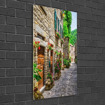 Quadro acrilico verticale Una strada affascinante