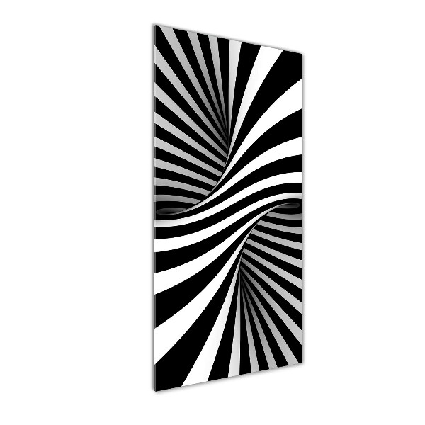 Quadro stampa su vetro acrilico verticale Vortice astratto