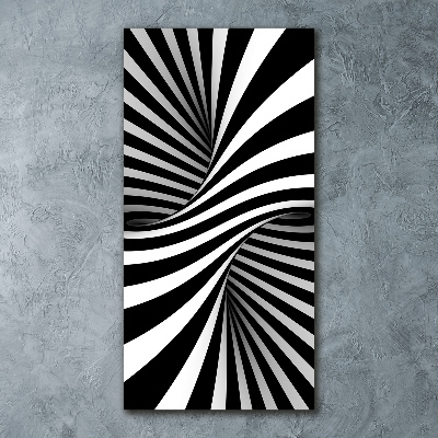 Quadro stampa su vetro acrilico verticale Vortice astratto