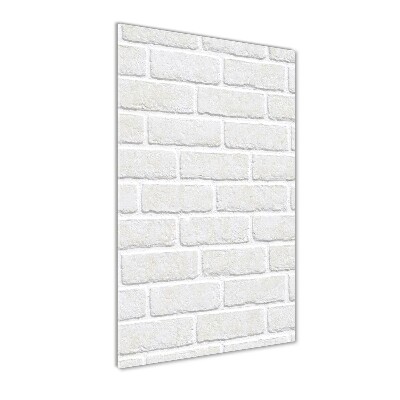 Quadro in vetro acrilico verticale Muro di mattoni