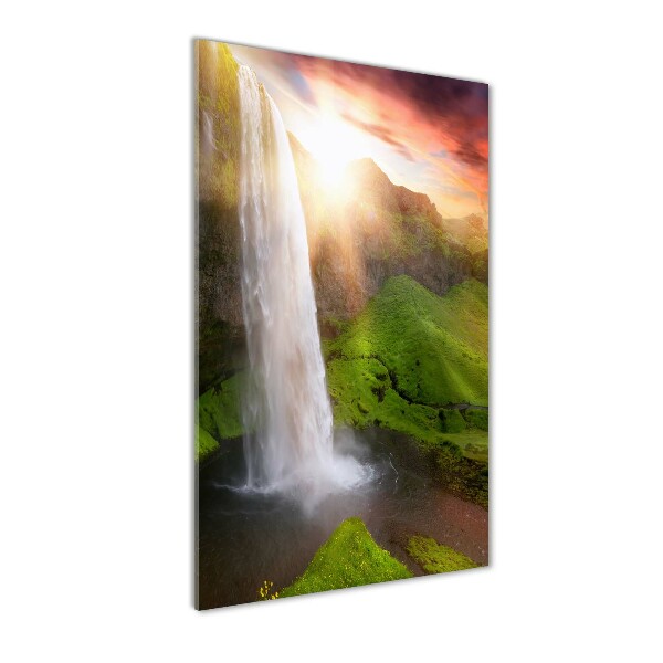 Quadro in vetro acrilico verticale Cascata