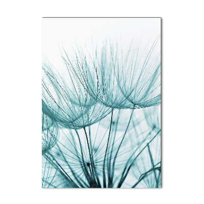 Quadro in vetro acrilico verticale Semi di tarassaco