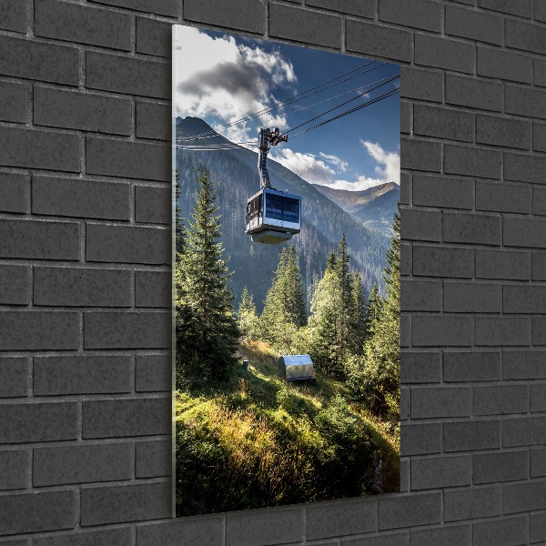 Quadro acrilico verticale Montagne russe