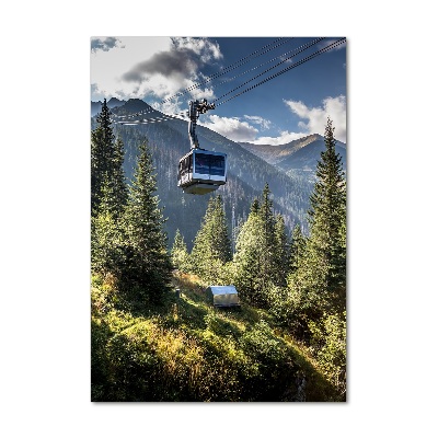 Quadro acrilico verticale Montagne russe