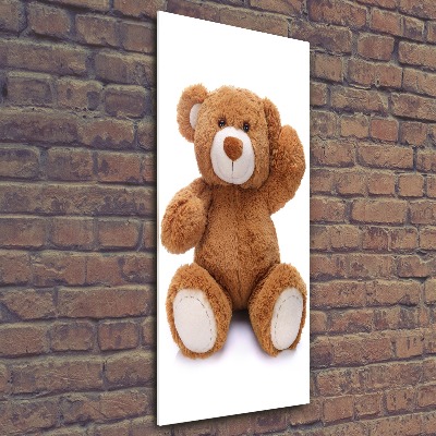 Quadro vetro acrilico verticale Orsacchiotto di peluche