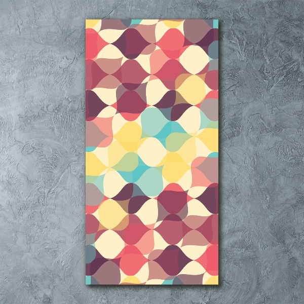 Quadro acrilico verticale Sfondo geometrico