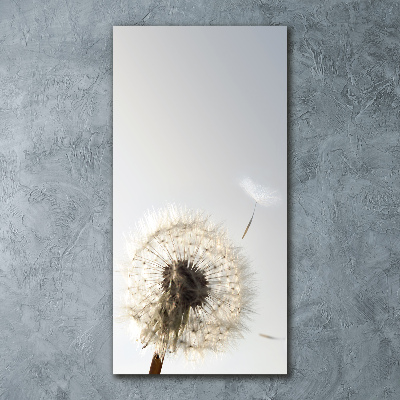 Quadro acrilico verticale Dente di leone