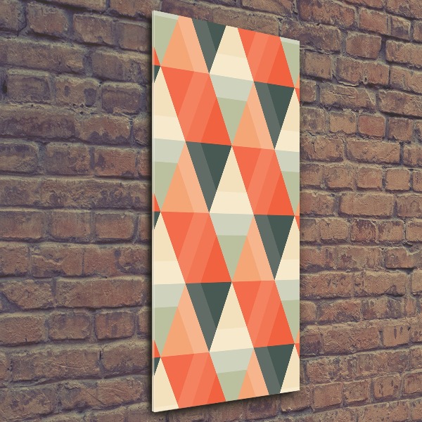 Quadro stampa su vetro acrilico verticale Sfondo geometrico