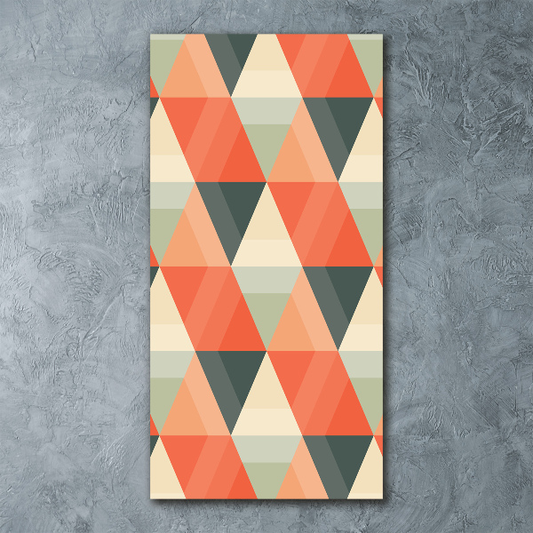 Quadro stampa su vetro acrilico verticale Sfondo geometrico