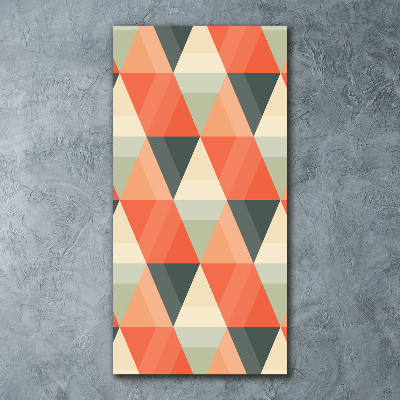 Quadro stampa su vetro acrilico verticale Sfondo geometrico