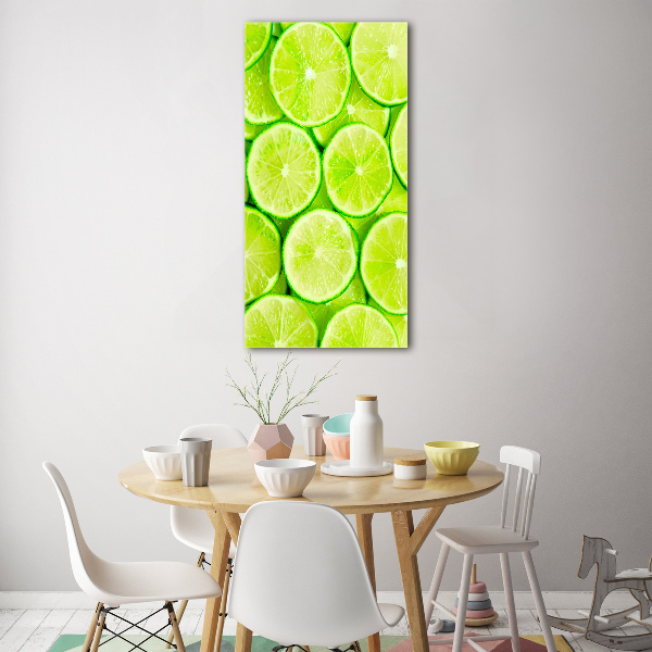 Quadro stampa su vetro acrilico verticale Lime