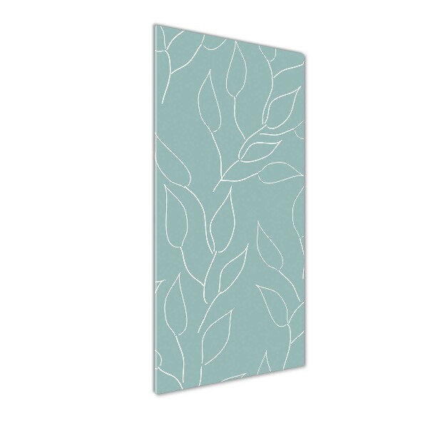 Quadro in vetro acrilico verticale Foglie