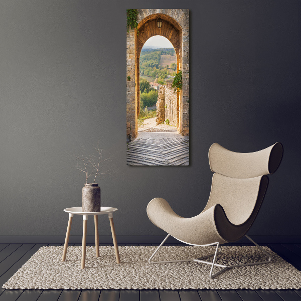 Quadro stampa su vetro acrilico verticale Toscana, Italia