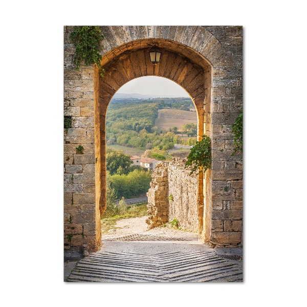 Quadro stampa su vetro acrilico verticale Toscana, Italia
