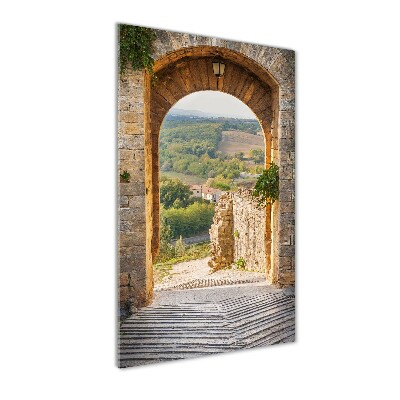Quadro stampa su vetro acrilico verticale Toscana, Italia
