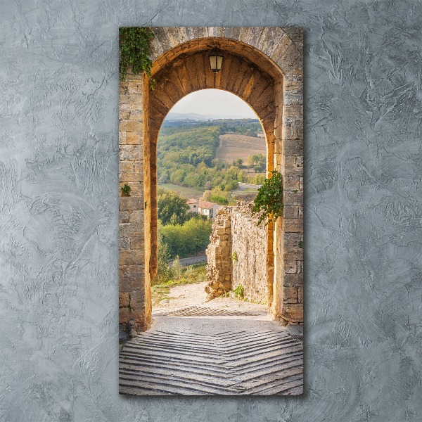 Quadro stampa su vetro acrilico verticale Toscana, Italia