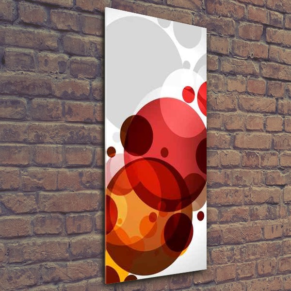 Quadro acrilico verticale Astrazione del cerchio
