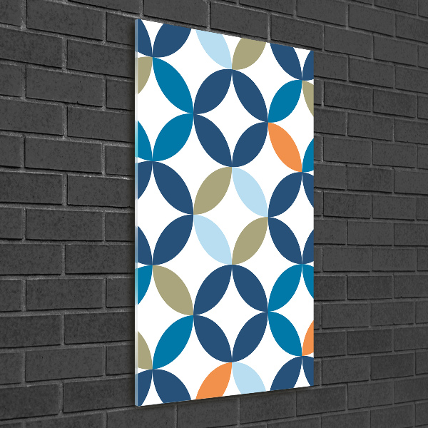 Quadro vetro acrilico verticale Sfondo geometrico