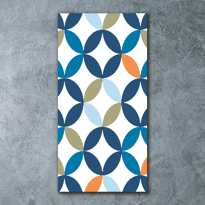 Quadro vetro acrilico verticale Sfondo geometrico