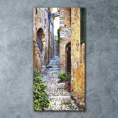 Quadro in vetro acrilico verticale Strade italiane