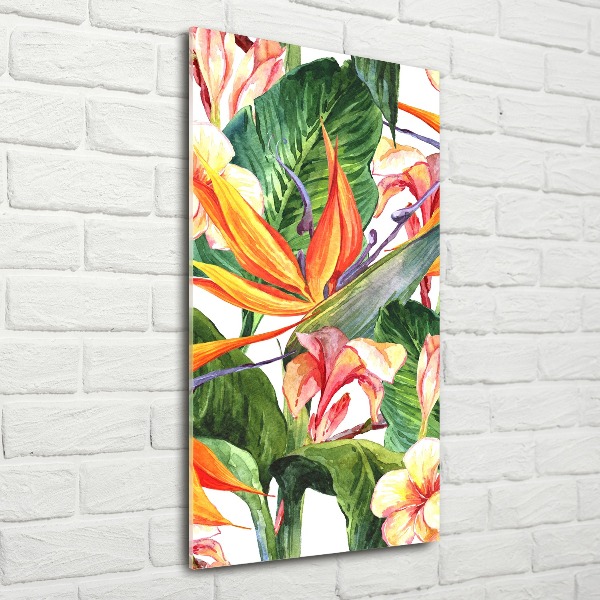 Quadro acrilico verticale Modello hawaiano